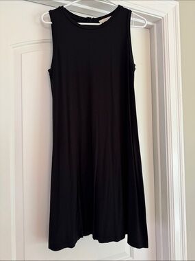 LOFT Black Sleeveless Mini Dress